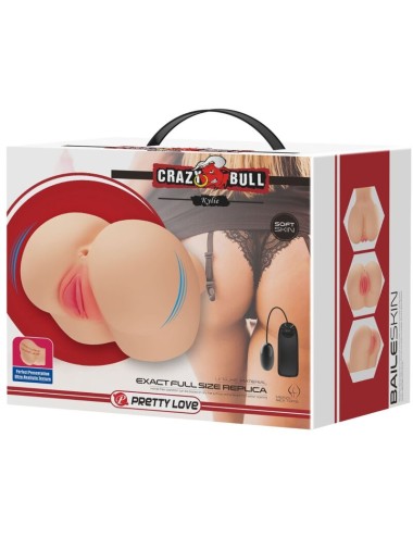 CRAZY BULL - VIBRADOR REALISTA DE VAGINA E NUS KYLIE