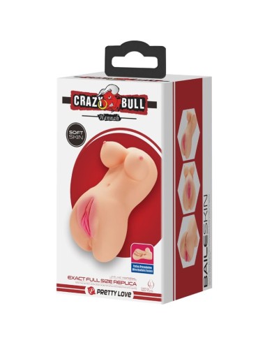 CRAZY BULL - VIBRADOR REALISTA DE VAGINA E NUS HANNAH