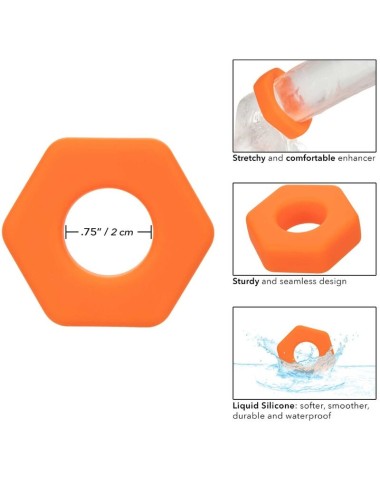 CALEXOTICS - ALPHA ANEL PROLONG SEXAGON LARANJA