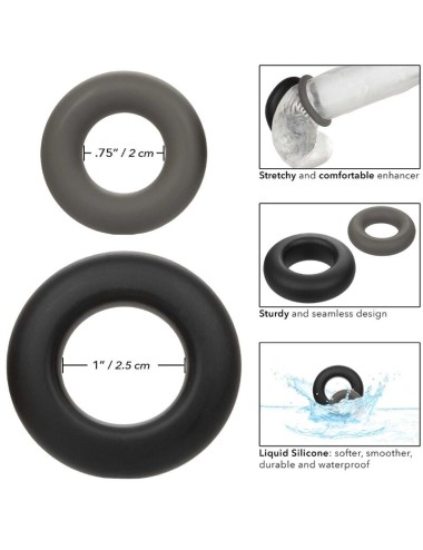 CALEXOTICS - ALPHA CONJUNTO PROLONG DE 2 ANÉIS CINZA