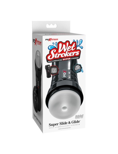 PDX EXTREME - SLIDE & GLIDE MASTURBADOR AUTOLUBRIFICANTE TRANSPARENTE