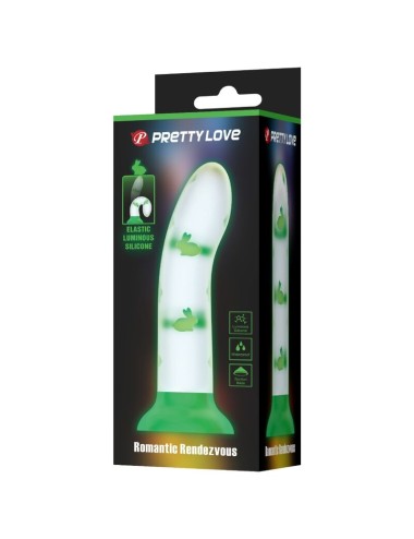 PRETTY LOVE - DILDO MÁGICO NIGHTFALL SEM VIBRAÇÃO VERDE LUMINOSO