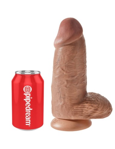 KING COCK - PÊNIS GORDINHO REALISTA 23 CM CARAMELO