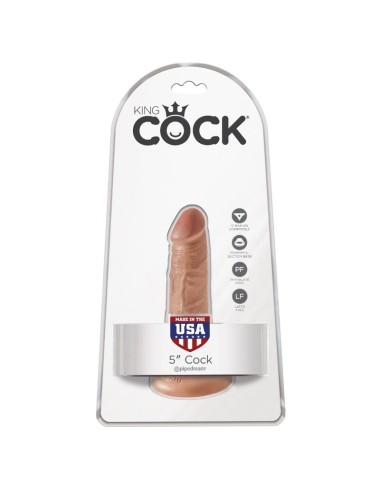 KING COCK - PÊNIS REALÍSTICO 12 CM CARAMELO