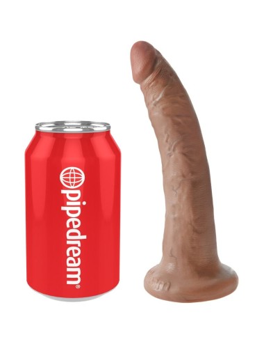 KING COCK - PÊNIS REALÍSTICO 17.5 CM CARAMELO