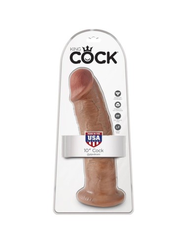 KING COCK - PÊNIS REALÍSTICO 24 CM CARAMELO
