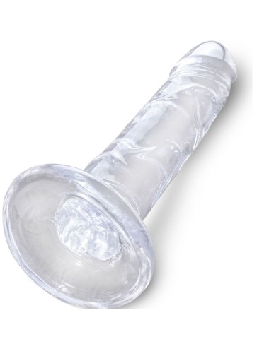 KING COCK - CLEAR PÊNIS REALÍSTICO 15.5 CM TRANSPARENTE