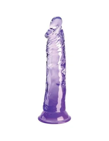KING COCK - CLEAR PÊNIS REALÍSTICO 19.7 CM ROXO