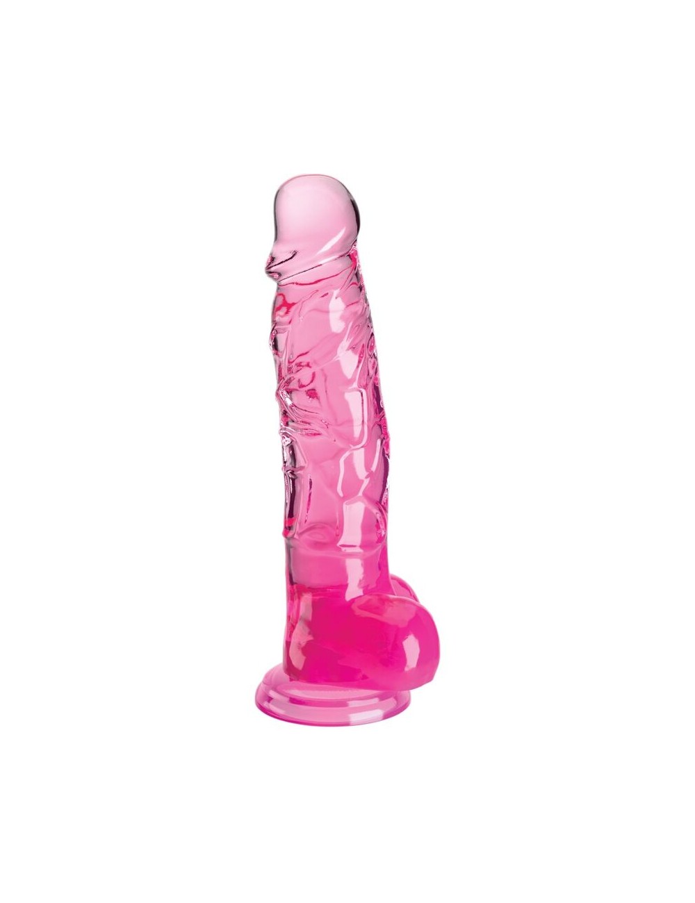 KING COCK - CLEAR PÊNIS REALÍSTICO COM BOLAS 16.5 CM ROSA KING COCK - CLEAR PÊNIS REALÍSTICO COM BOLAS 16.5 CM ROSA