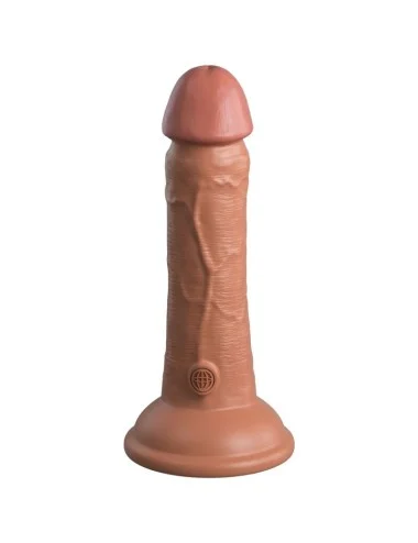 KING COCK - ELITE DILDO DE SILICONE REALÍSTICO 15.2 CM CARAMELO