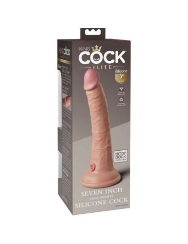 KING COCK - ELITE DILDO SILICONE REALISTA 17.8 CM