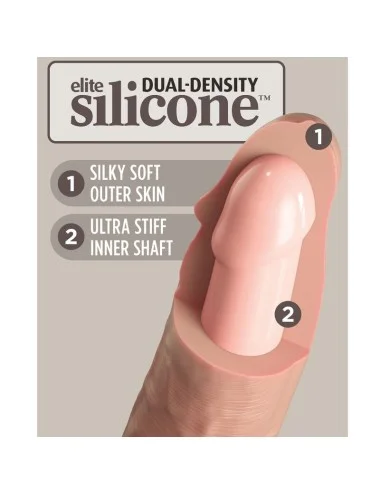 KING COCK - ELITE DILDO SILICONE REALISTA 20.3 CM