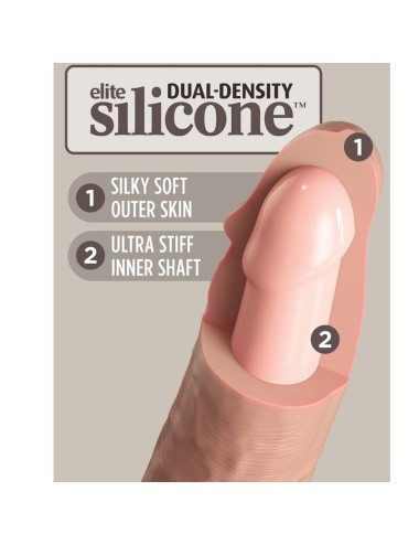 KING COCK - ELITE DILDO SILICONE REALISTA 23 CM