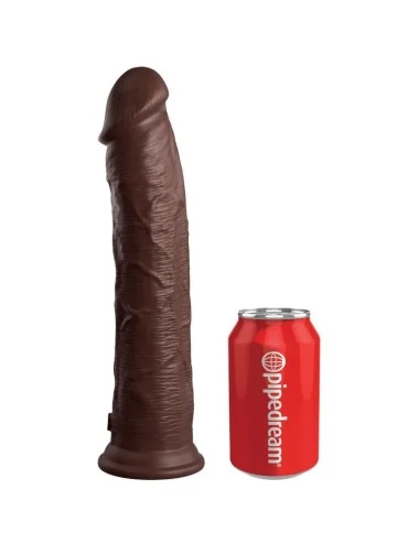 KING COCK - ELITE DILDO DE SILICONE REALISTA 28 CM MARROM