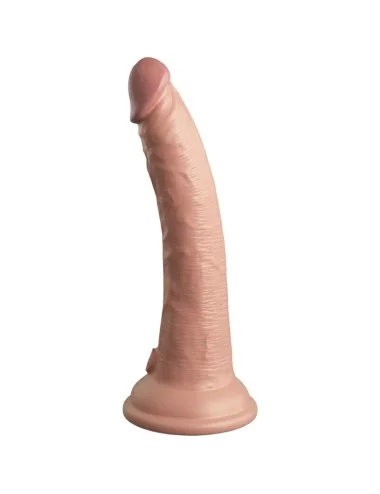 KING COCK - ELITE VIBRADOR DILDO REALÍSTICO E CONTROLE REMOTO DE SILICONE 17.8 CM