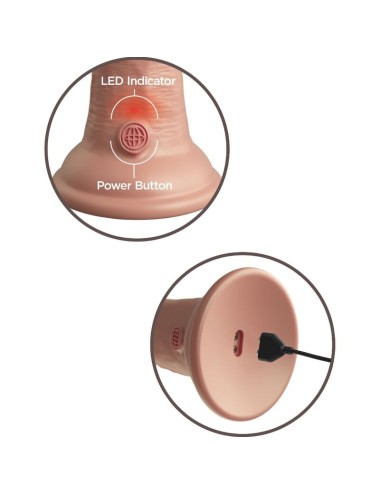 KING COCK - ELITE VIBRADOR REALÍSTICO E SILICONE 20.3 CM