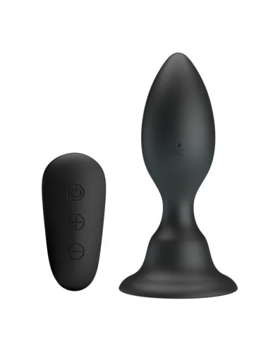 MR PLAY - PLUG ANAL COM CONTROLE REMOTO VIBRAO PRETO