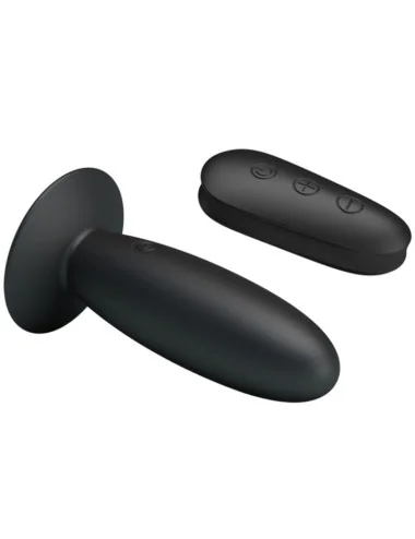 MR PLAY - PLUG ANAL COM CONTROLE REMOTO VIBRAO PRETO