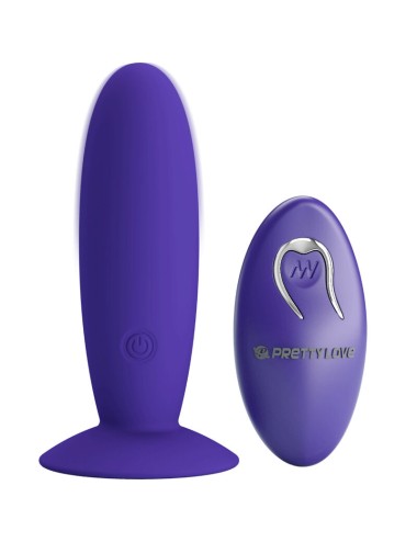 PRETTY LOVE - JUVENTUDE PLUG VIBRADOR ANAL CONTROLE REMOTO VIOLETA
