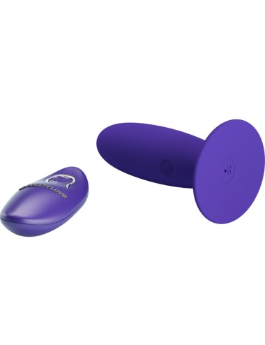 PRETTY LOVE - JUVENTUDE PLUG VIBRADOR ANAL CONTROLE REMOTO VIOLETA