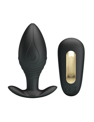 PRETTY LOVE - VIBRADOR RECARREGVEL REGINA ANAL PLUG PRETO