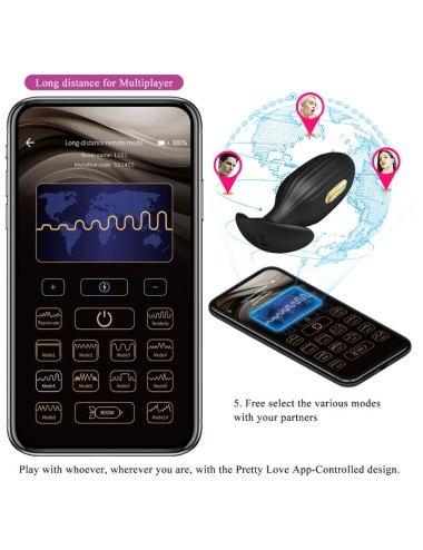 PRETTY LOVE - PLUG ANAL CONTROLADO POR APLICATIVO JEFFERSON PRETO