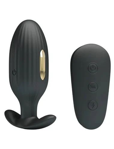 PRETTY LOVE - VIBRADOR RECARREGVEL ANAL KELLY PLUG PRETO