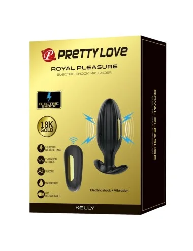 PRETTY LOVE - VIBRADOR RECARREGVEL ANAL KELLY PLUG PRETO