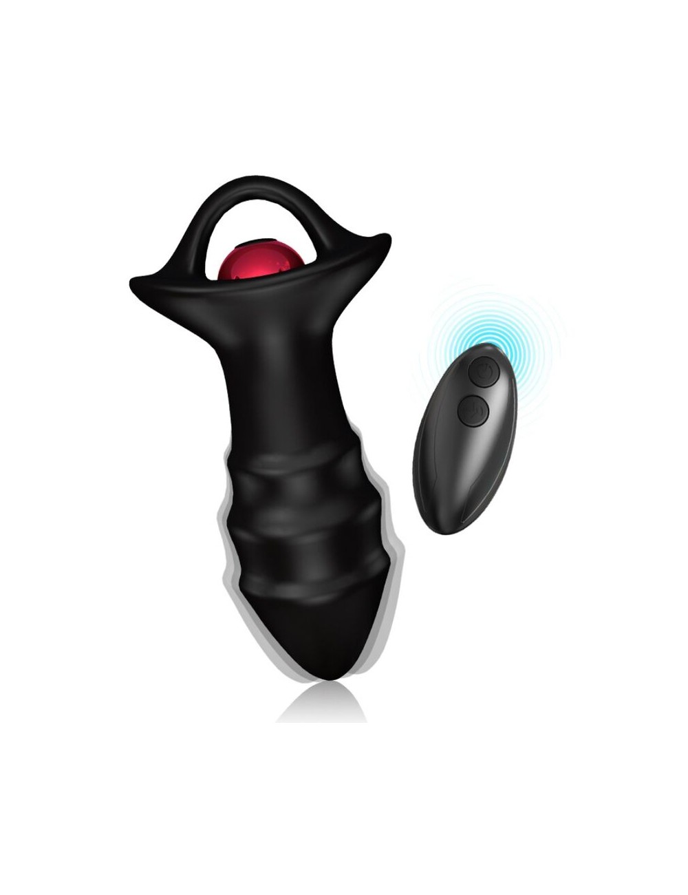 ARMONY - VIBRADOR DE DEDO KYLIN E CONTROLE REMOTO DE PLUG ANAL PRETO