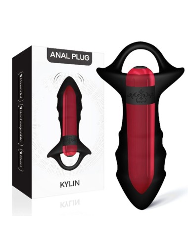 ARMONY - VIBRADOR DE DEDO KYLIN E CONTROLE REMOTO DE PLUG ANAL PRETO