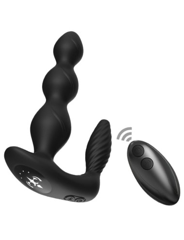 ARMONY - VIBRADOR E ESTIMULADOR MANFUN PLUG ANAL CONTROLE REMOTO PRETO