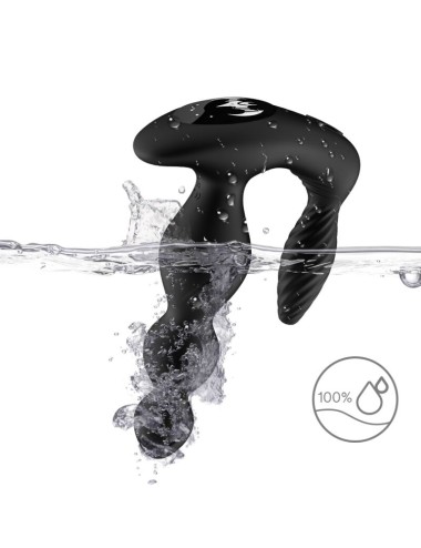 ARMONY - VIBRADOR E ESTIMULADOR MANFUN PLUG ANAL CONTROLE REMOTO PRETO