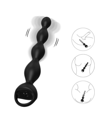 ARMONY - PLUG ANAL DE DEDO VIBRADOR PRETO