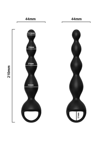 ARMONY - PLUG ANAL DE DEDO VIBRADOR PRETO