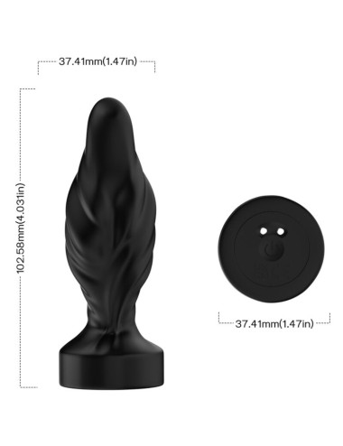 ARMONY - VIBRADOR E PLUG ANAL CONTROLE REMOTO PRETO