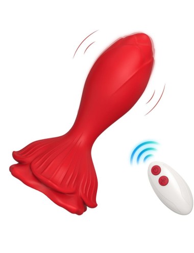 ARMONY - VIBRADOR ROSA E PLUG ANAL PEQUENO CONTROLE REMOTO VERMELHO