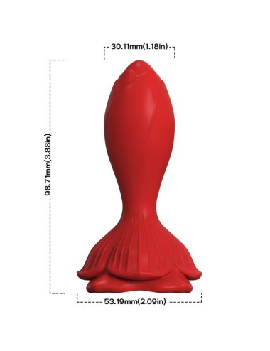 ARMONY - VIBRADOR ROSA E PLUG ANAL PEQUENO CONTROLE REMOTO VERMELHO
