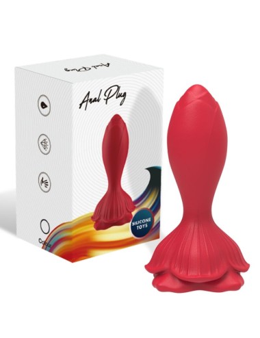 ARMONY - VIBRADOR ROSA E PLUG ANAL PEQUENO CONTROLE REMOTO VERMELHO