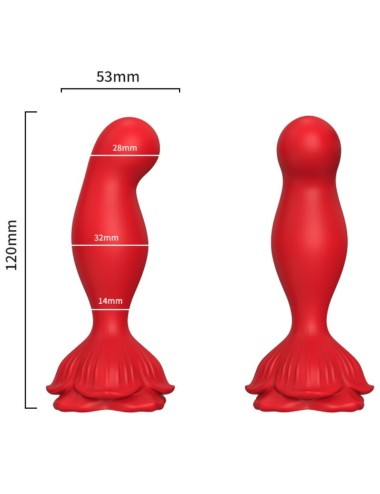 ARMONY - VIBRADOR ROSA E PLUG ANAL CONTROLE REMOTO VERMELHO