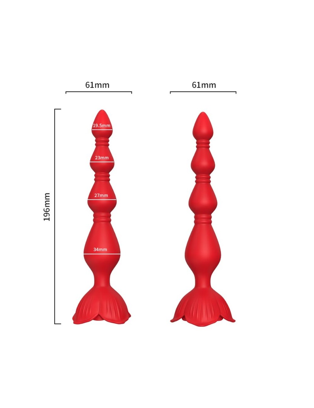 ARMONY - PAGODE VIBRADOR ROSA E PLUG ANAL VERMELHO ARMONY - PAGODE VIBRADOR ROSA E PLUG ANAL VERMELHO