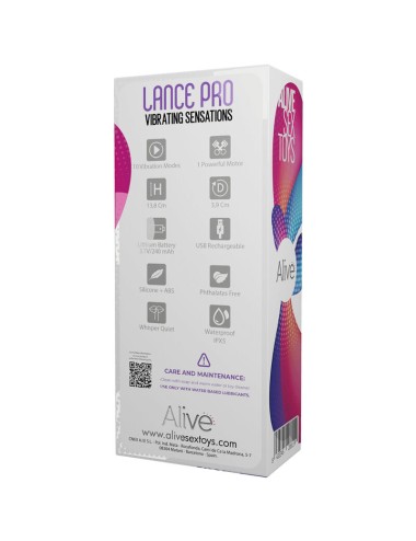 ALIVE - ESTIMULADOR ANAL LANCE PRO ROSA