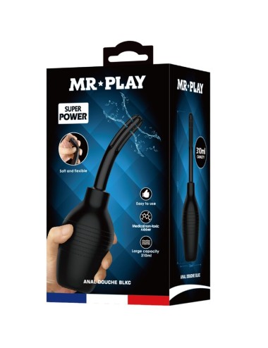 MR PLAY - DUCHA ANAL BLKC SUPER POWER PRETA