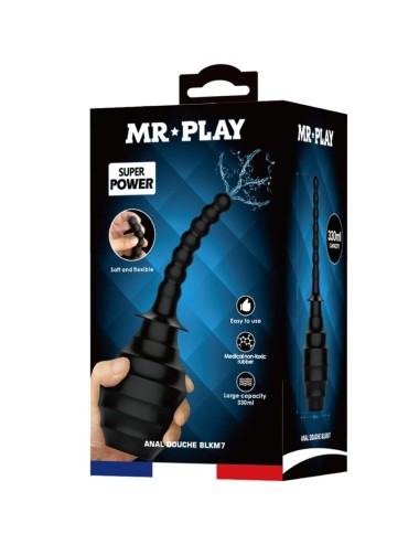 MR PLAY - PLUGUE ANAL DE CONTROLE REMOTO VIBRADOR PODEROSO PRETO