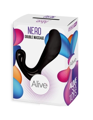 ALIVE - NERO DUPLO MASSAGER ANAL E PROSTÁTICO