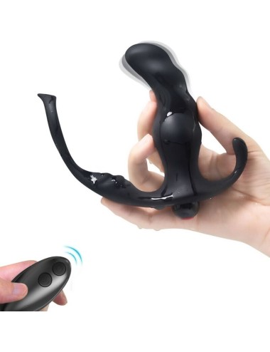 ARMONY - KNIGHT VIBRADOR ANAL PRÓSTATA E ANEL CONTROLE REMOTO PRETO