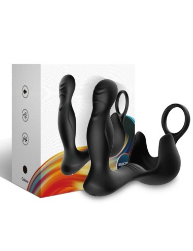 ARMONY - VIBRADOR SURROUND ANAL E ESTIMULADOR TESTICULOS E ANEL CONTROLE REMOTO PRETO