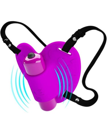 PRETTY LOVE - HEARTBEAT CLITORIS MASSAGER 10 MODOS DE VIBRAO ROXO