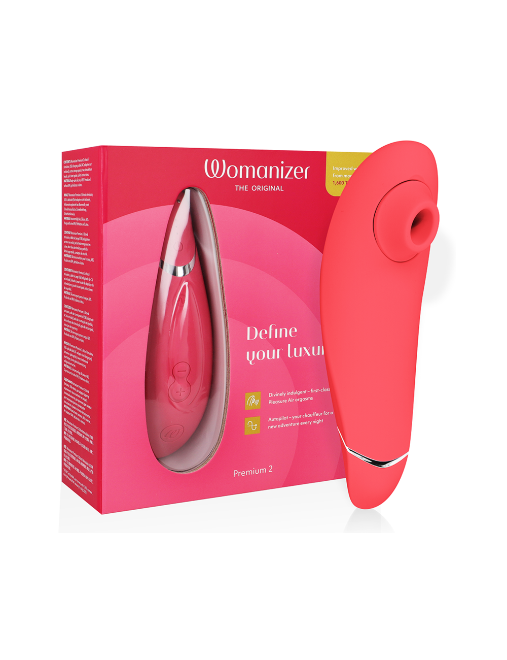 WOMANIZER - PREMIUM 2 ESTIMULADOR CLITORIAL RASPBERRY