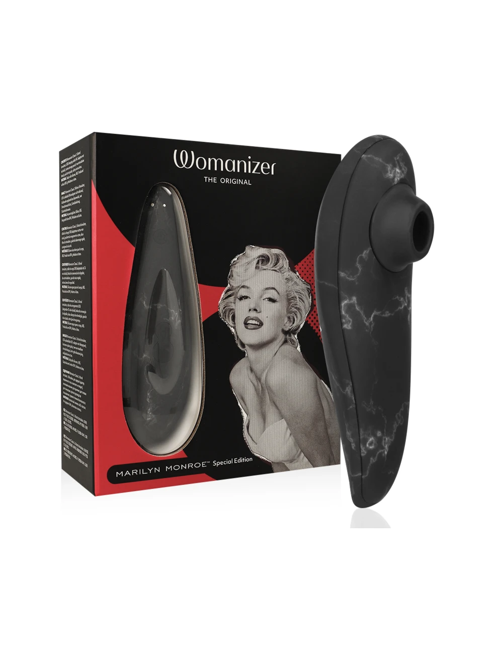 WOMANIZER - MARILYN MONROE CLASSIC 2 CLITORAL STIMULATOR BLACK MARBLE WOMANIZER - MARILYN MONROE CLASSIC 2 CLITORAL STIMULATOR BLACK MARBLE