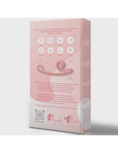 SNAIL VIBE - VIBRADOR CURVA PÊSSEGO